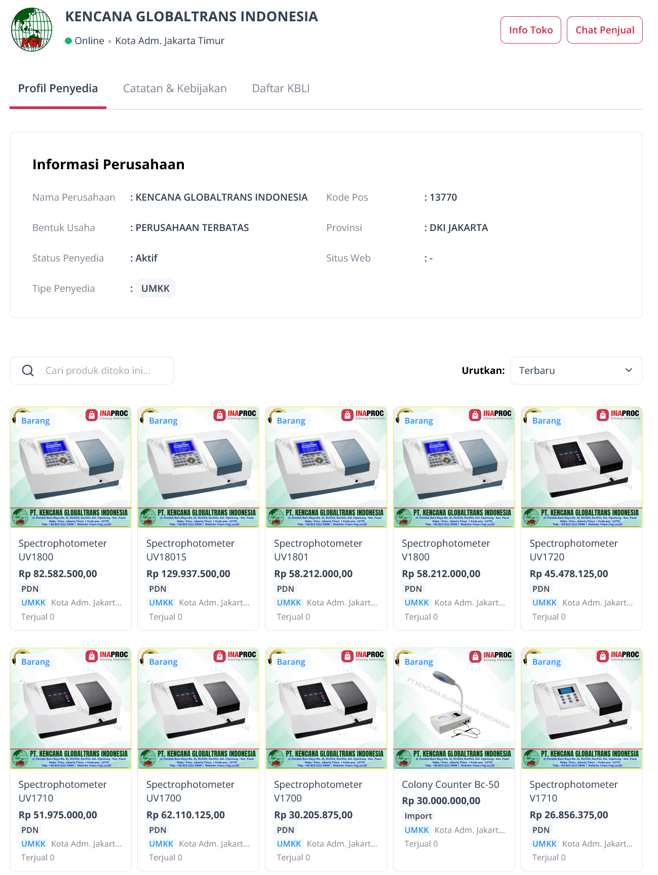 Kencana Globaltrans Indonesia Inaproc
